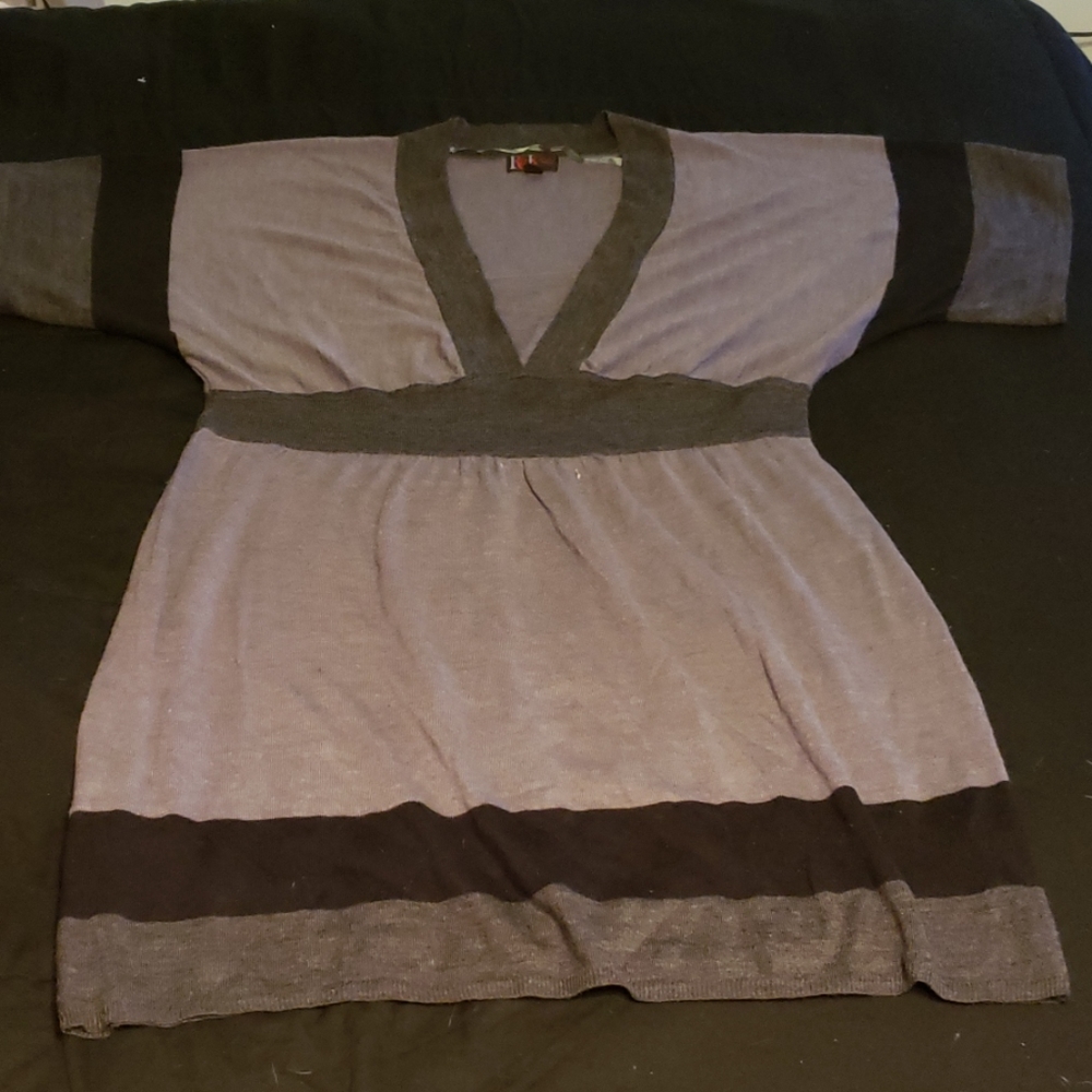 R&K Originals Gray knit dress